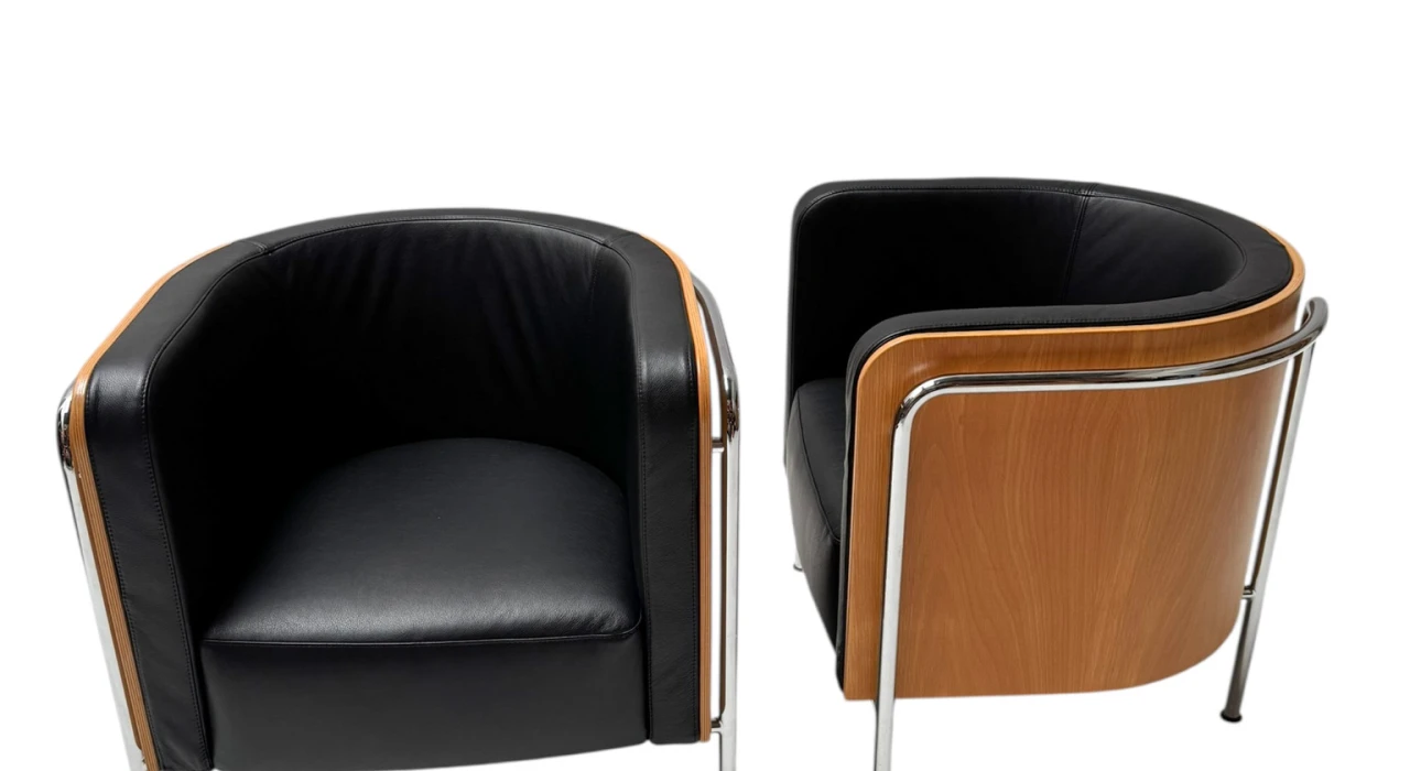 Bauhaus Style S3002 Club Tub Armchairs by Christoph Zschoke for Thonet, 2000s. 2